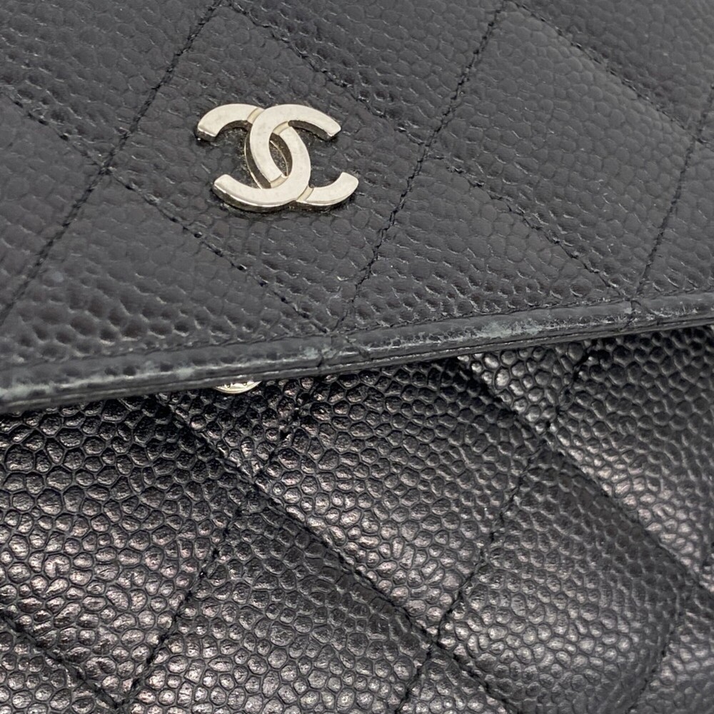 CHANEL Black Caviar Leather Wallet - Picture 5 of 10